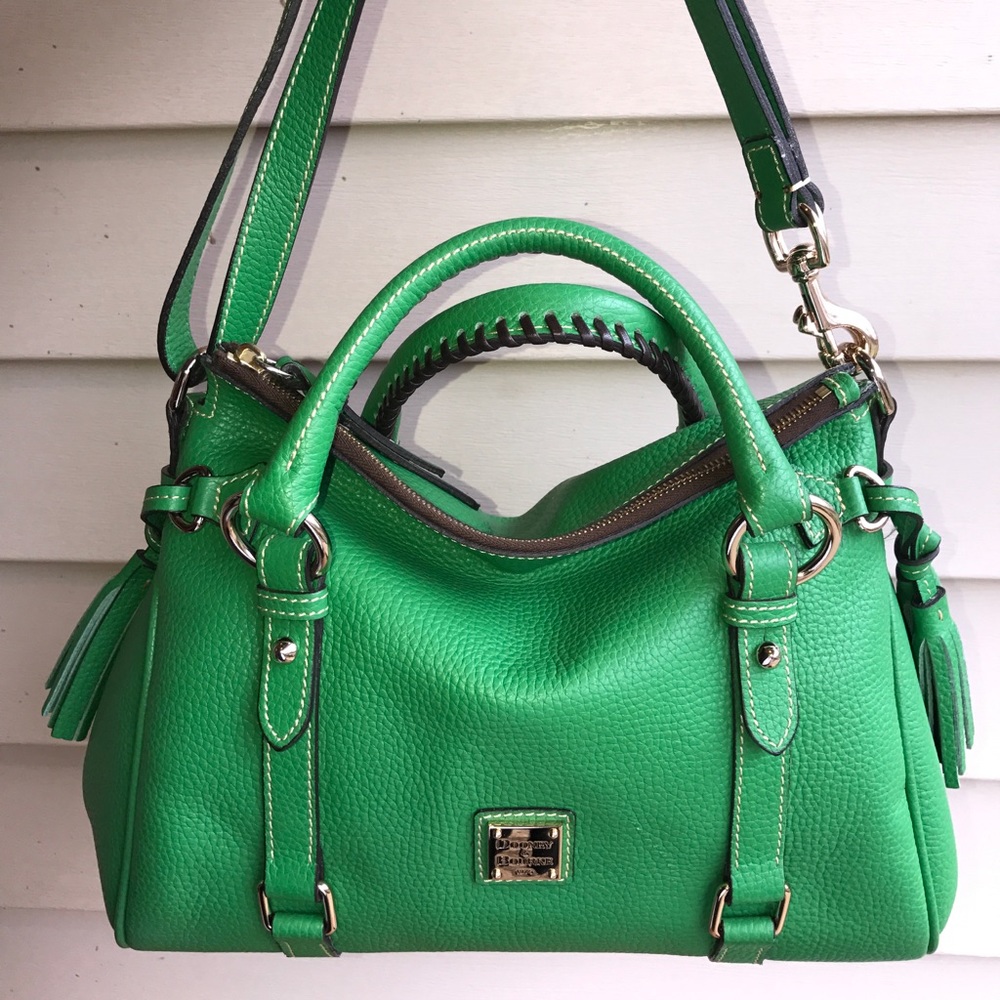 Dooney Small Satchel - Kelly green